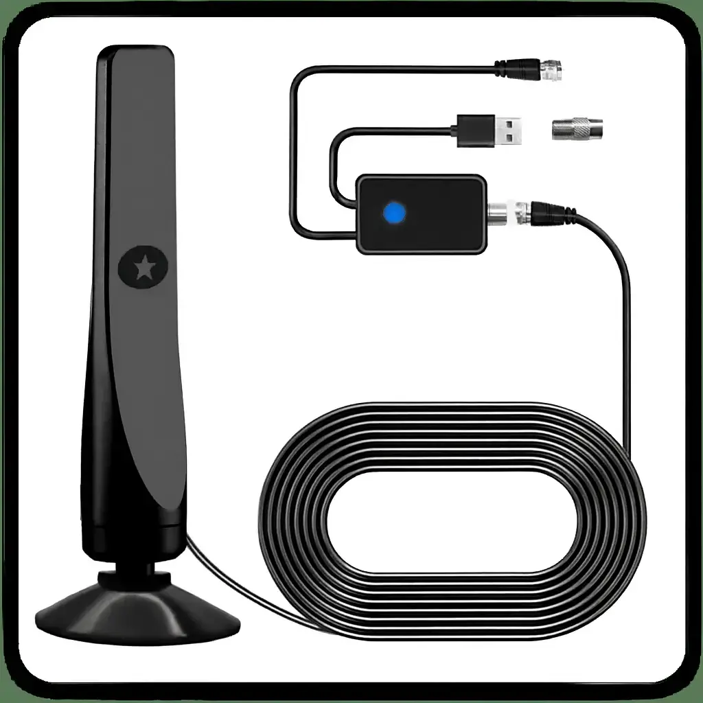 4 Way TV Signal Booster: Strong, Clear TV Reception for Multiple Rooms